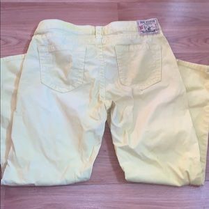 True religion jeans women’s bright yellow